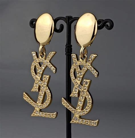 ysl ring size 8|YSL rhinestone earrings.